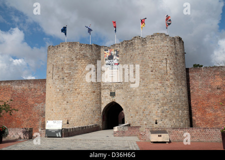 Der Eingang zum Historial De La Grande Guerre, Péronne, nahe dem Schlachtfeld der Somme, Frankreich Stockfoto