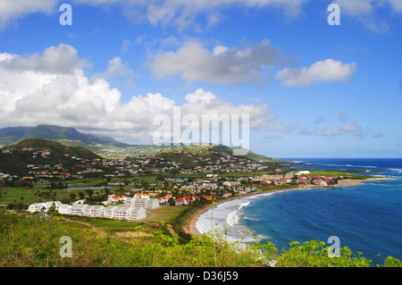 St Kitts Südküste in der Karibik Stockfoto