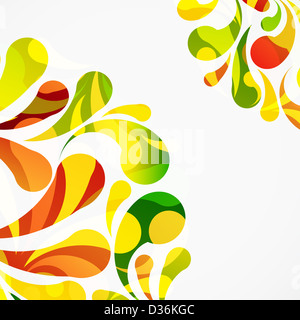 Dekorativen bunten Bogen fällt Hintergrund. Stockfoto
