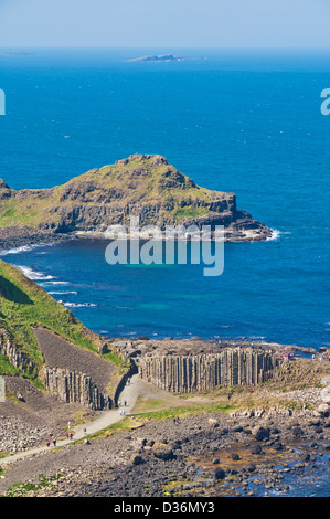 Giants Causeway North Antrim Küstenpfad County Antrim Nordirland GB UK EU Europa Stockfoto