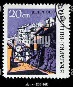 Veliko Tarnovo Stadt, Briefmarke, Bulgarien Stockfoto