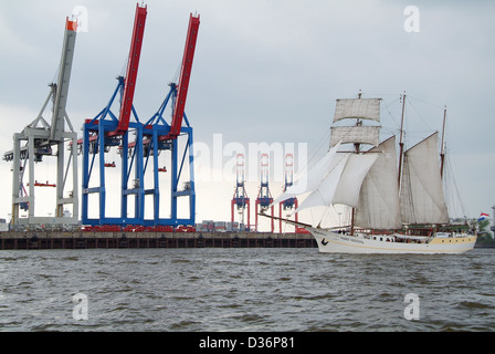 Hamburg, Deutschland, Dreimastschoners Mare Frisium Stockfoto