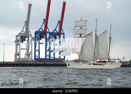 Hamburg, Deutschland, Dreimastschoners Mare Frisium Stockfoto