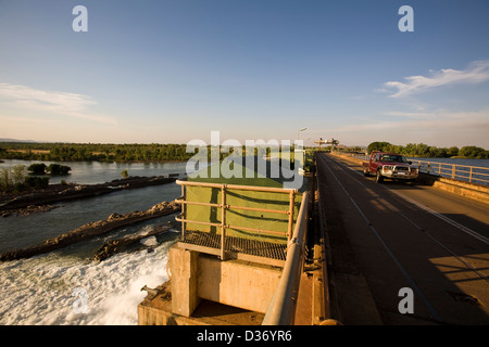 Flusswehr, See Kununnura, Kununnura, East Kimberley Region, Western Australia Stockfoto