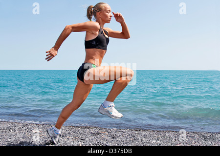 Leichtathletik-Frau Stockfoto