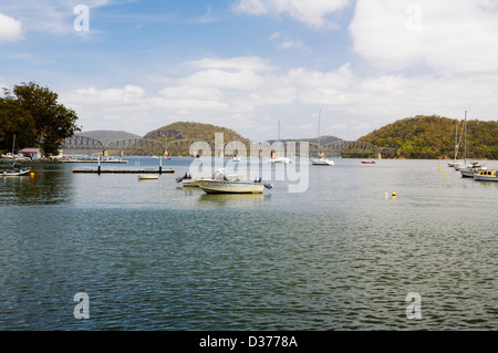 Hawkesbury River Bridge Dangar Insel Stockfoto