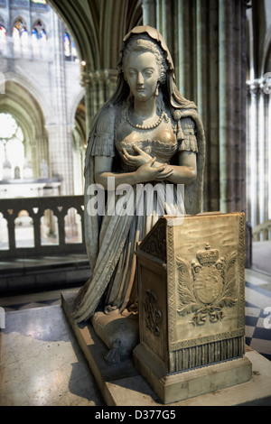 Grab-Denkmal von Marie Antoinette (1755-1793), Königin von Frankreich und Ehefrau von Louis XVI. Kathedrale Basilika Saint-Denis Frankreich Stockfoto