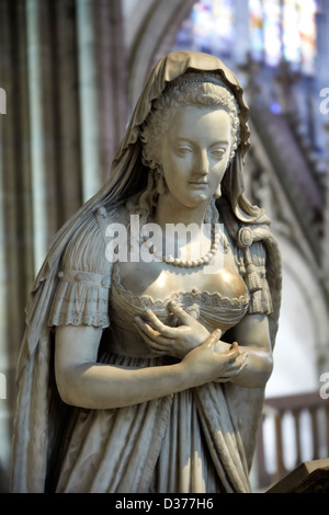 Grab-Denkmal von Marie Antoinette (1755-1793), Königin von Frankreich und Ehefrau von Louis XVI. Kathedrale Basilika Saint-Denis Frankreich Stockfoto