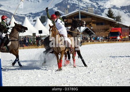 BMW Polo Masters (Halbfinale) Megève (74, Frankreich) 2013-27-01 Stockfoto