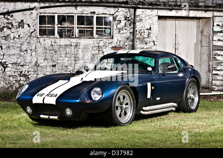 Shelby Daytona Cobra Coupé Roadster Auto, Winchester, UK, 16 08 2010 blau Stockfoto