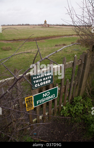 Die schönen 18. Jahrhundert Kirche von Thomas A Becket in Fairfield, Romney Marsh, Kent, England Stockfoto