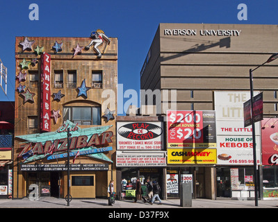 Toronto Downtown Yonge Street Strip-club Stockfoto