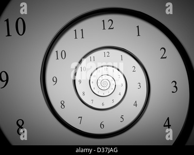 Ein Bild von einem dunklen Droste Zeitspirale Stockfoto