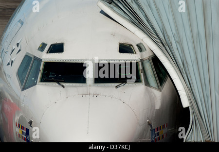 Ein Flugzeug am Flughafen Stockfoto