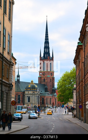 Riddarholmskyrkan Kirche in der Altstadt von Stockholm Stockfoto