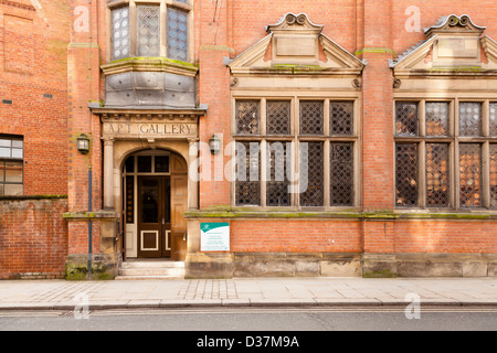 Hintere Eingang zu Derby Central Library, The Strand, Derby, England, Grossbritannien Stockfoto