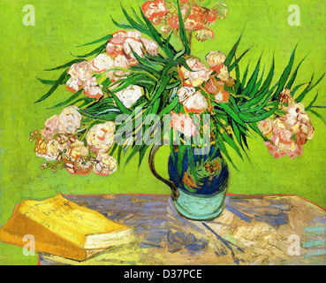 Vincent Van Gogh, Oleander und Bücher. 1888. Post-Impressionismus. Öl auf Leinwand. Ort der Schöpfung: Arles Sur Tech, Frankreich. Stockfoto