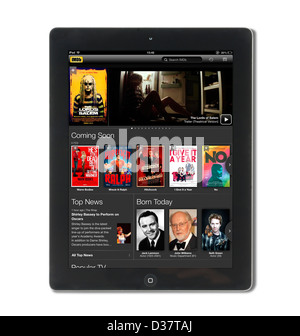 Die IMDb app auf eine 4. Generation Apple iPad Tablet-computer Stockfoto