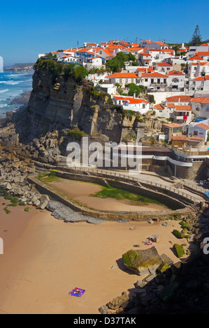 Azenhas Do Mar, Distrikt Lissabon, Sintra Küste, Portugal, Europa Stockfoto