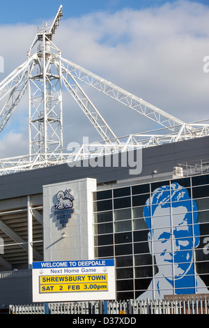 Deepdale, die Heimat von Preston Football Club Lancashire, UK. Stockfoto