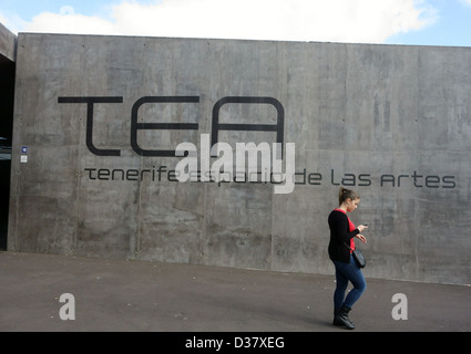 Teneriffa Espacia de Las Artes (Tee) entworfene Herzog & de Meuron in Santa Cruz De Tenerife, Kanarische Inseln, Spanien Stockfoto