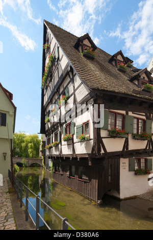 Schiefes Haus, Ulm, Baden-Württemberg, Deutschland Stockfoto