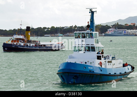 Schleppboote, Auckland, New Zealand, Montag, 28. Januar 2013. Stockfoto