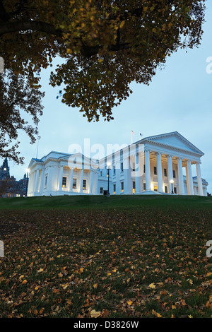 USA, Virginia, Richmond, Fassade des State Capitol Building Stockfoto