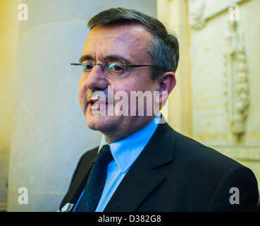 Paris, Frankreich. Portrait, französische Politiker, Abgeordnete, darf ich vorstellen: Die französische Regierung Hervé Mariton, nach der Abstimmung für Gleichberechtigung, Anti-Gay-Ehe 2013 Stockfoto