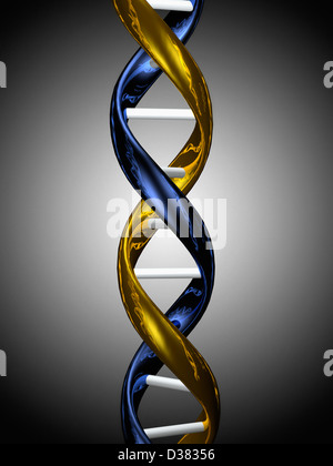 Digital erzeugte Bild Doppel-Helix Stockfoto