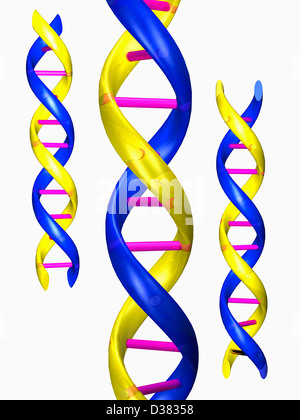 Digital erzeugte Bild Doppel-Helix Stockfoto