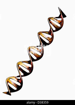 Digital erzeugte Bild Doppel-Helix Stockfoto