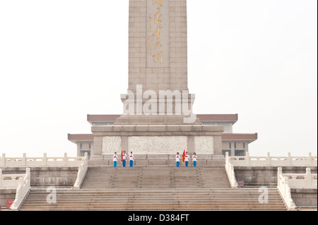 Denkmal für die Helden Platz des himmlischen Friedens Beijing China Stockfoto