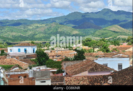 Luftaufnahme, Trinidad, Kuba Stockfoto