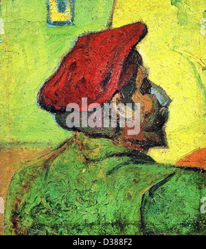 Vincent Van Gogh, Paul Gauguin (Mann in einem roten Barett). 1888. Cloisonnism. Öl auf Leinwand. Van Gogh Museum, Amsterdam, Niederlande. Stockfoto