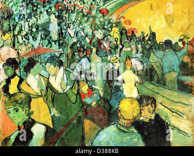 Vincent Van Gogh, Zuschauer in der Arena in Arles. 1888. Cloisonnism. Öl auf Leinwand. Eremitage, St. Petersburg, Russland. Stockfoto