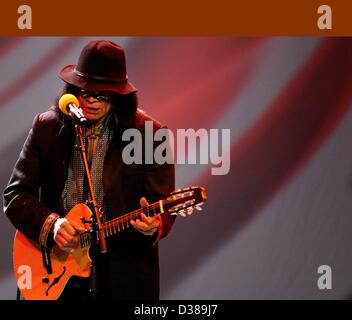 Johannesburg, Südafrika. 12. Februar 2013. Rodriguez erklingt in Carnival City am 12. Februar 2013, in Johannesburg in Südafrika. (Foto von Gallo Images / Foto24 / Denzil Maregele/Gallo/Alamy Live News) Stockfoto