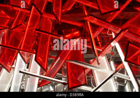 Coca-Cola-Beatbox, London 2012, London, Vereinigtes Königreich. Architekt: Asif Khan Pernilla Ohrstedt, 2012. Montage von beleuchtet re Stockfoto