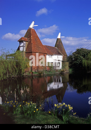 Kentish Oast House, Nr Cranbrook, Kent, England Stockfoto