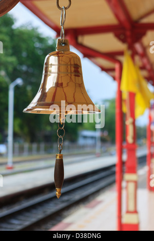 Bahnhof Hua Hin, einer der schönsten Bahnhöfe in Thailand Stockfoto