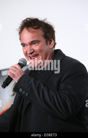 Tokio, Japan. 13. Februar 2013. Quentin Tarantino, US-amerikanischer Regisseur 13. Februar 2013 Quentin Jerome Tarantino besucht eine Sondervorstellung für "Django Unchained" am Shinjuku Piccadilly, Tokio, Japan.  (Foto von YUTAKA/AFLO/Alamy Live-Nachrichten) Stockfoto