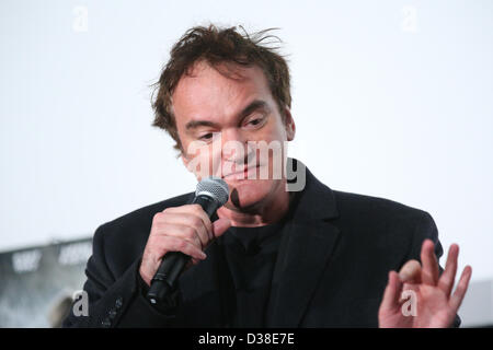 Tokio, Japan. 13. Februar 2013. Quentin Tarantino, US-amerikanischer Regisseur 13. Februar 2013 Quentin Jerome Tarantino besucht eine Sondervorstellung für "Django Unchained" am Shinjuku Piccadilly, Tokio, Japan.  (Foto von YUTAKA/AFLO/Alamy Live-Nachrichten) Stockfoto