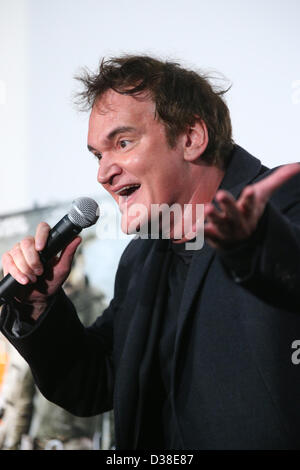 Tokio, Japan. 13. Februar 2013. Quentin Tarantino, US-amerikanischer Regisseur 13. Februar 2013 Quentin Jerome Tarantino besucht eine Sondervorstellung für "Django Unchained" am Shinjuku Piccadilly, Tokio, Japan.  (Foto von YUTAKA/AFLO/Alamy Live-Nachrichten) Stockfoto