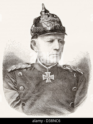 Helmuth Karl Bernhard Graf von Moltke, 1800-1891. Deutscher Generalfeldmarschall. Stockfoto