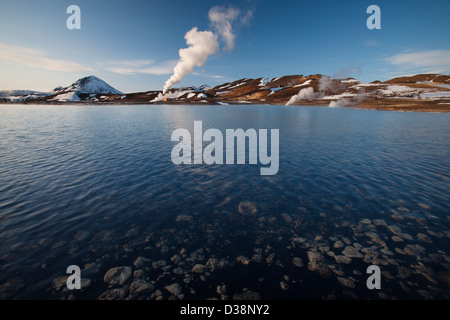 Thermische Ventil in ländlichen Landschaft Stockfoto