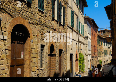 Montalcino, Val d ' Orcia, Orcia-Tals, UNESCO-Weltkulturerbe, Provinz Siena, Toskana, Italien Stockfoto