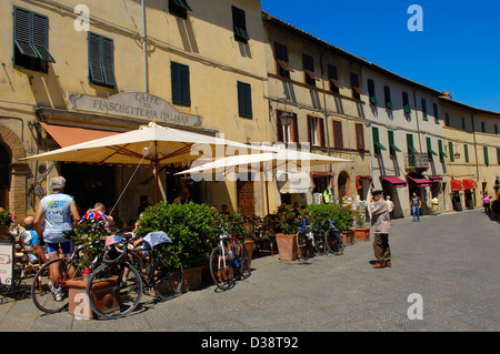 Montalcino, Val d ' Orcia, Orcia-Tals, UNESCO-Weltkulturerbe, Provinz Siena, Toskana, Italien Stockfoto