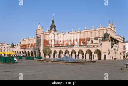 Die Renaissance-Tuchhallen auf dem Hauptmarkt in Krakau, Polen Stockfoto