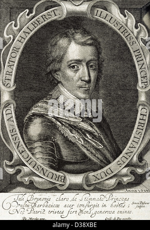 Christian der jüngere von Braunschweig, Herzog von Braunschweig-Lüneburg (1599-1626). Deutscher Bischof von Halberstadt und militärischer Führer. Stockfoto