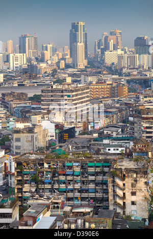 Die Stadt Bangkok, Luftaufnahme von The Grand China Princess Hotel, Bangkok, Thailand Stockfoto